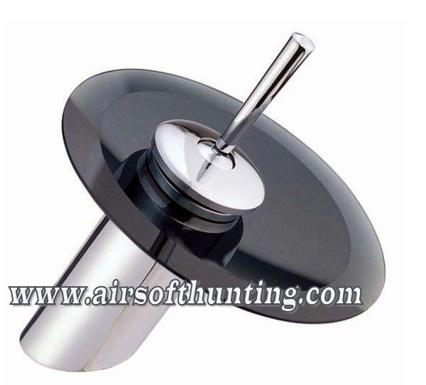 Bathroom Kitchen Basin Mixer Tap Sink Transparent Clear Glass Waterfall Black Round Faucet FREE SHIPPING_conew1.jpg