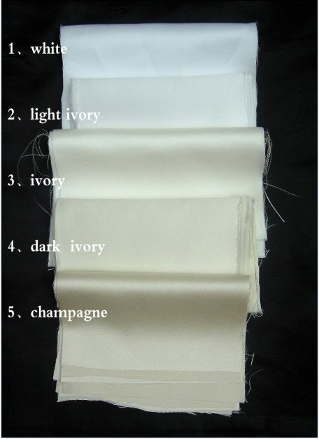 Contrastive color chart for wedding gown