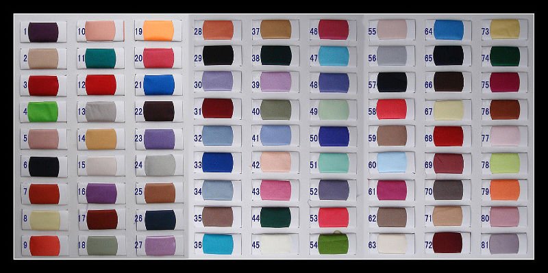 satin color chart