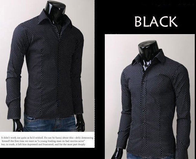 Mens Shirts Casual Slim Fit Stylish Mens Dress Shirts + Free Shipping 7.jpg