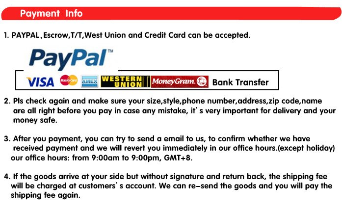 PAYMENT INFO