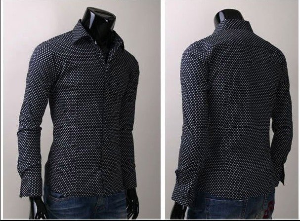 Mens Shirts Casual Slim Fit Stylish Mens Dress Shirts + Free Shipping 8.jpg