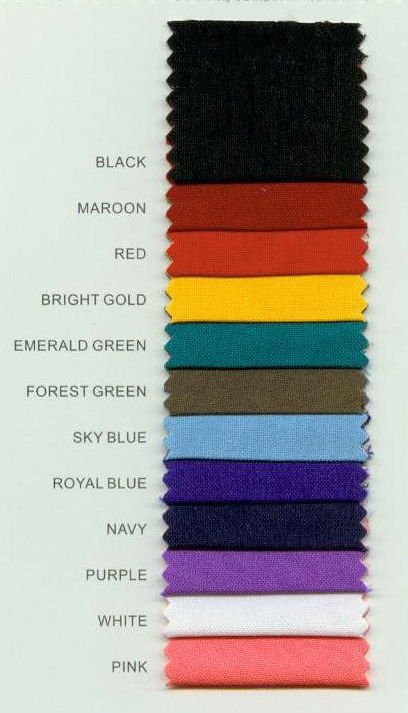 dull fabric color swatch