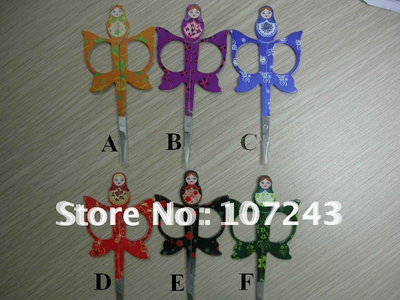 russia scissors with color marks