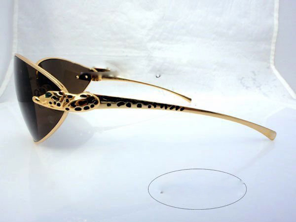 Cartier 1246-2000 SERIES LIMITED Panther Rimless Original Sunglasses-3