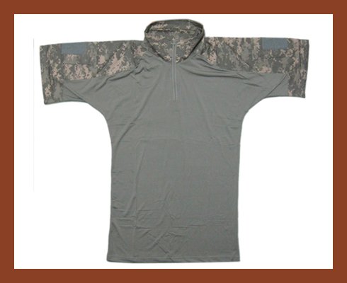 Airsoft Combat Army Short Sleeve T-Shirt ACU Camo
