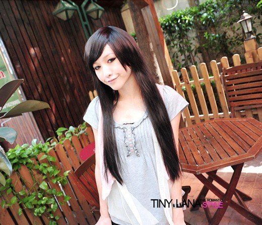 Yaki Straight Black Human Hair Wigs