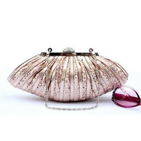 Pink Bride Gift Bag, Bridesmaid Bag,hobo Evening Purse,Wedding Handbag with Jewelry Delicate Aureate Paillette+Free Shipping