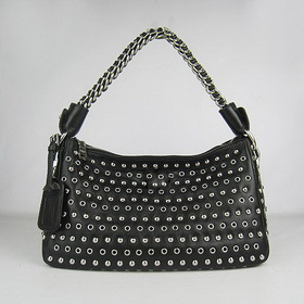 [5 Colours] Luxe Trendy Auth Full Studs Cow Leather Chain Hobo Bags Handbags Free Shipping