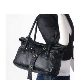 2010 99004 Brown Leather Hobo