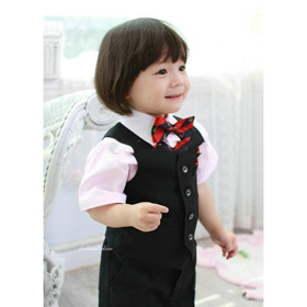 Attire Suit Wedding Black White Tuxedo Boys