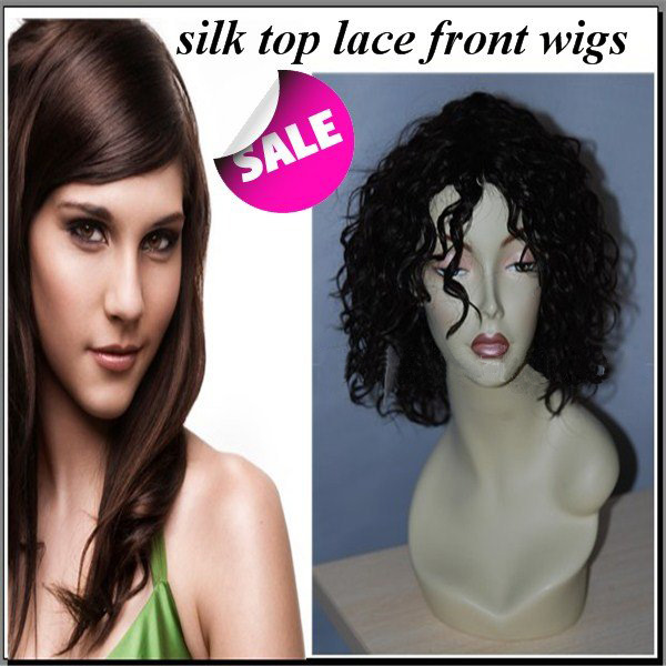 Free Shipping 100% piece Human Hair Wigs, Lace Wigs.