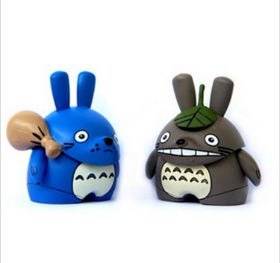Light Black & Blue Bear Shape PVC Action Figure