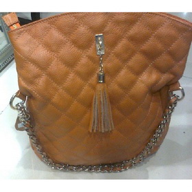 Hot! Free Shipping Real Leather Women's Orange Handbag Fashion Hobo Bag