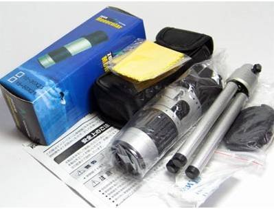 Free Shipping New Power Zoom Adjustable 15-55x Monocular Telescope&Tripod Pieces