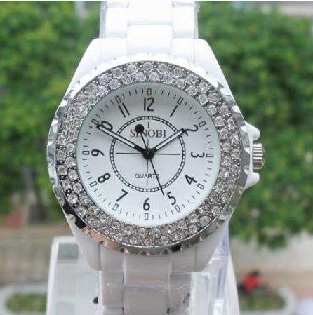Free Shipping DROPSHIPPING Watch SINOBI Fashion 3A Crystal Quartz Women Sample Watch B1850