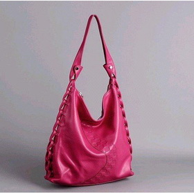 Double Hand-Knitted Genuine Leather Shoulder Bag ,Hobo HandBag