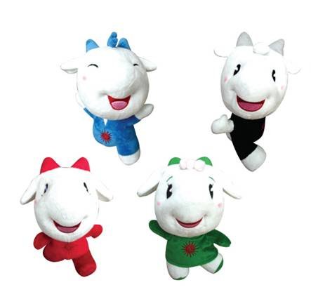 Freeshiping/Best-selling/ Mascot Sheep Plastic Products 20cm/Short Cashmere