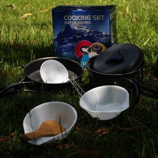 Outdoor Camping Cooking Set \cookware Sets DS-200 for 1-2 Person