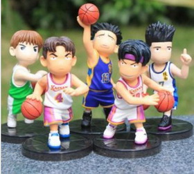 With Basketball On Black Base Five Styles Action Figure