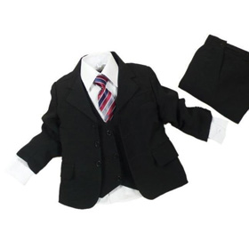 Balck And White Tuxedo Boys Attire Suit(Clothes+Pants+tie) Suits Dress