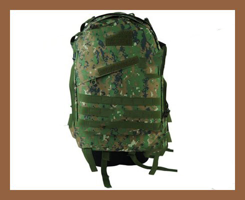 600D Nylon US Army Hunting 3Day Molle Tactical Assault Backpack for Hiking-Digi Woodland