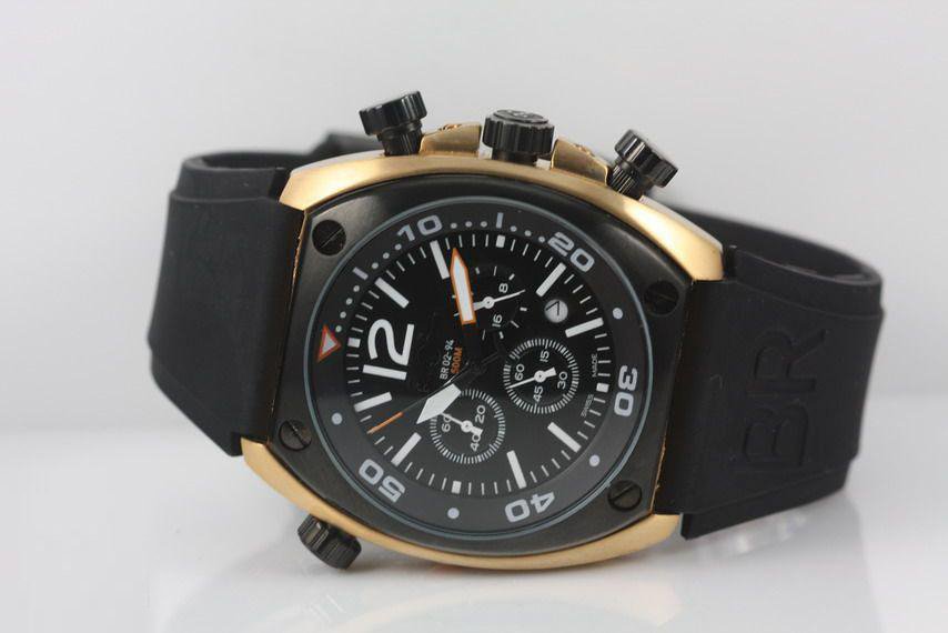 New Arrival Golden Case BR02-94 Stainless Steel Cheap Discount Women's Man Watch Men's Watches