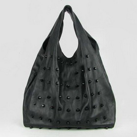 Dropping Shippment Ce22 Studs Leather Hobo Black, Ladies' Shoulder Bag, Brand Bag