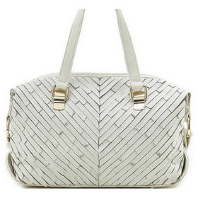 Ladies' Leather Shoulder Bag, Hobo Bag, Pure Color Apricot & White Elegant Fashion Bag
