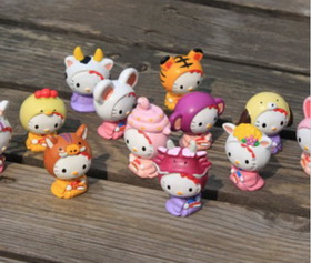 12 Pieces Chinese Zodiac Mini Size Action Figure