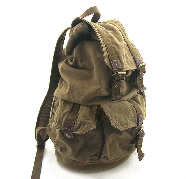 Guaranteed 100% Wholesale & Retail 2366 Khaki Cool Sports Washed Canvas Backpack
