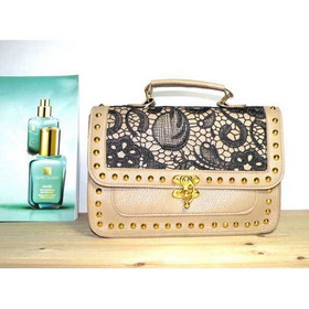 2011 New Rivet Lace Hobos /tote Bag High Fashion Lady Hobos ,personality Hobo Handbags Shoulder/tote Dual Function