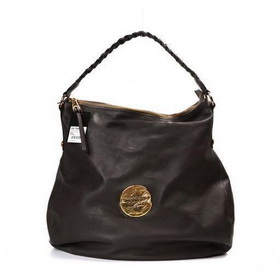 Stone-Grey Soft Spongy Leather Hobo 7440 Daria Hobo Free Shipping