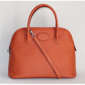 Wholesale Lady's Leather Orange Bolide Handbag Hobo Free Shipping