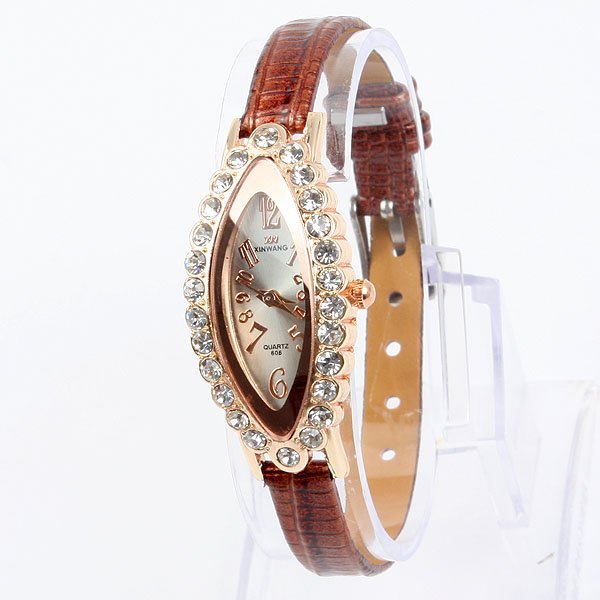 Free Shipping Fashion Promotional Watch(brown) 5pcs/lot Wholesale