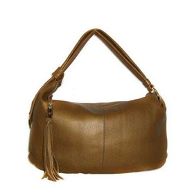 'jungle' Large Hobo with Bamboo Ring and Tassel with Bamboo Detail and Metal Heads 232929s