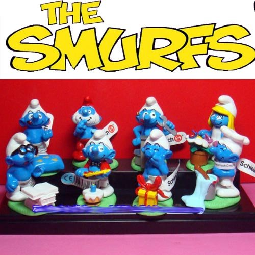 NEW! The Smurfs Pvc Figure Set B0615