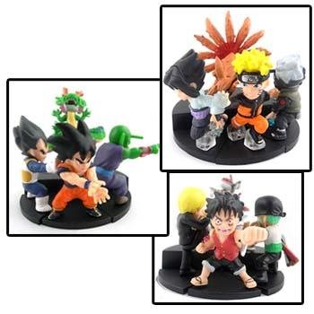 3box X4 NARUTO/DRAGONBALL Z/ONE PIECE Figure Set T06