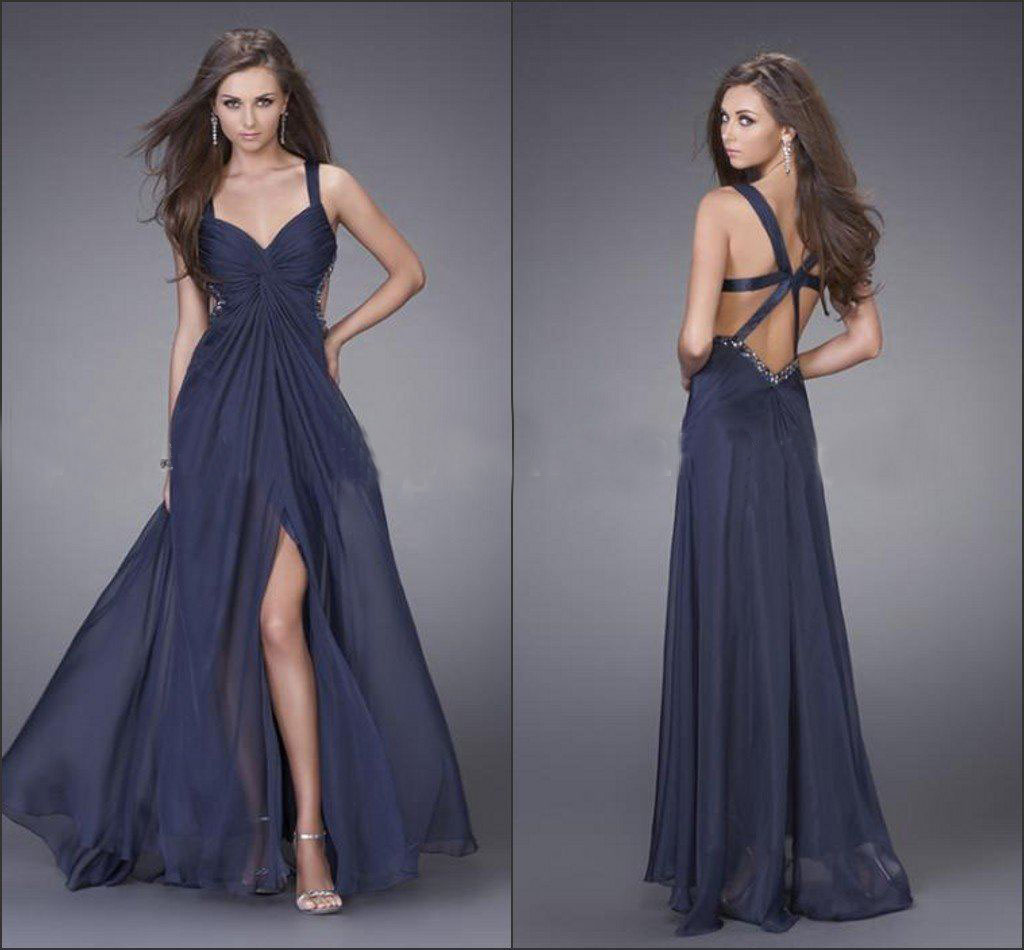 La Femme 2011 Hotsale Free Shipping Chiffon Long Popular Bridesmaid Lady Party Dress P0591
