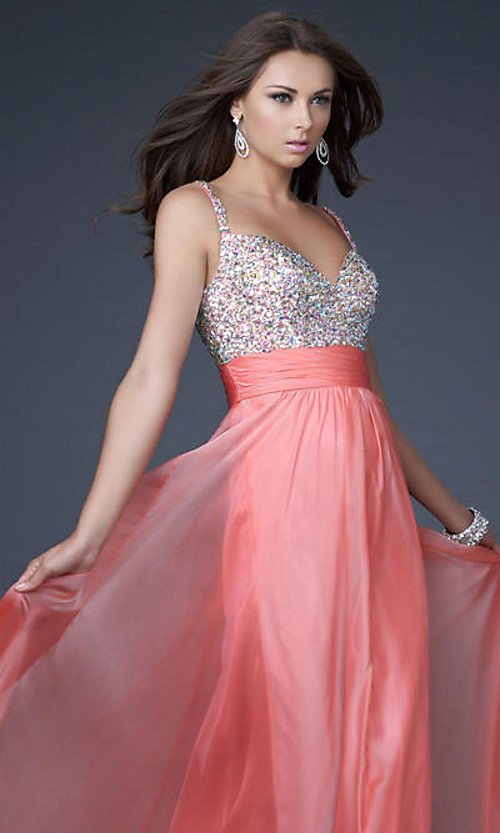 2011 Seventeen Prom Cover Dress Lovely Chiffon A-line Skirt Sweetheart Neckline Floor Length