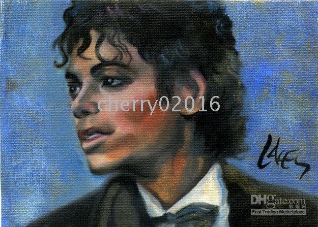 Jackson Oil Painting,MJ06 100% Hand Painted,star Theme Oil Paintings,portrait Oil Paintings,Michael