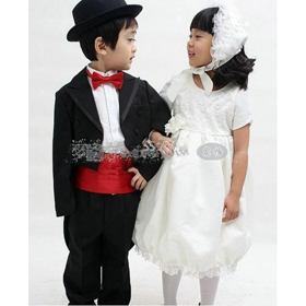 Attire Suit Wedding Suits Dress Black Tuxedo Boys