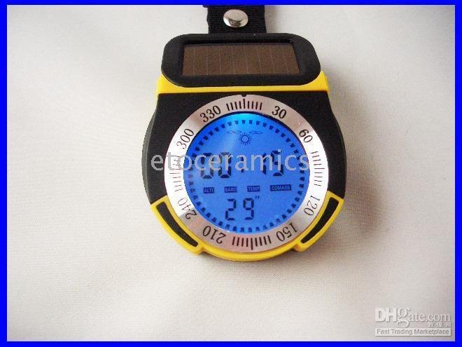 LOT/10PCS Solar Power 6 in 1 Multifunction Digital Altimeter