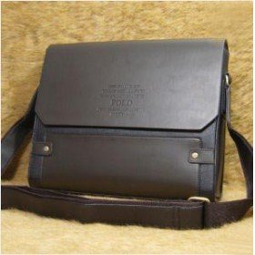 Leather Business Man Briefcase Bag B002
