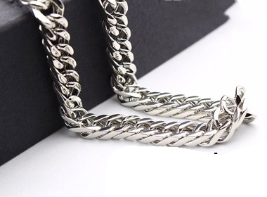 Free Shipping 316L Stainless Steel 8mm Link Chain Necklace M-N007 Fashion Jewerly for Chrismas Day