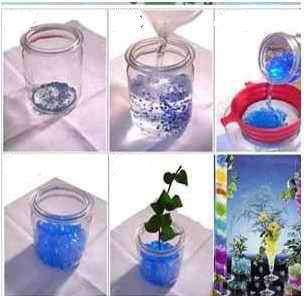 Crystal Magic Mud Soil Water Beads Flower Plant Garden