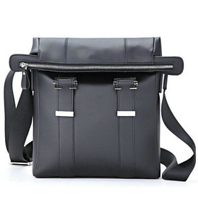 Wholesale and Retail 190001 Black Guaranteed 100% Genuine Leather Business Bag