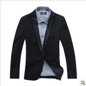 One Button Leisure Business Slim Fit Men's Suits