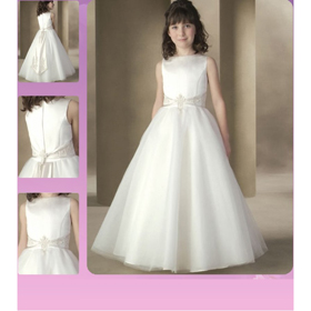 New Style Lovely Hot Sale A-line Sleeveless Flower Girl Dress