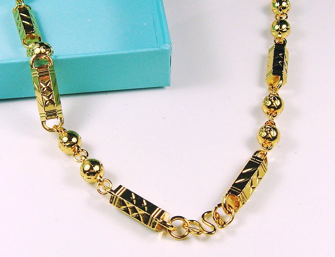 Free Shipping! 2011New VOGUE BIG NO Pendants CHAIN 18K GOLD 7mm/ 19" NECKLACE